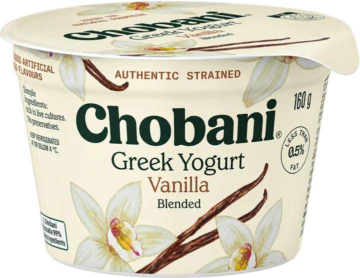 Chobani Greek Yogurt Vanilla 160 g