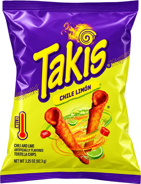 Takis Chile Limón Rolled Tortilla Chips 92 g